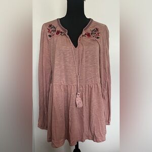 Torrid Mauve Long Sleeve Top